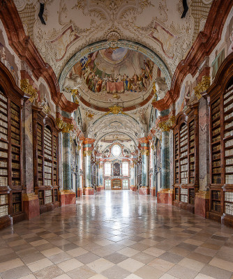 Die barocke Stiftsbibliothek von Stift Altenburg