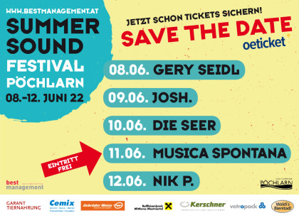 Plakat SummerSound Festival Pöchlarn