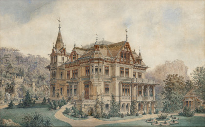 Villa Gutmann, um 1885, Künstler unbekannt