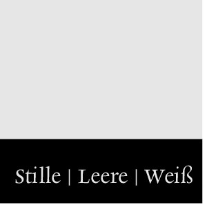 Logo „Stille | Leere weiß