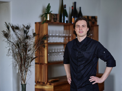 Marco Gangl, Küchenchef des Restaurants Himmelreich in Zaußenberg – Gastkoch bei ESSEN VOR ORT