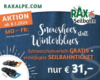 Snowshoes statt Winterblues - Aktion Raxalpe
