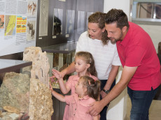 Eine Familie im Krahuletz-Museum